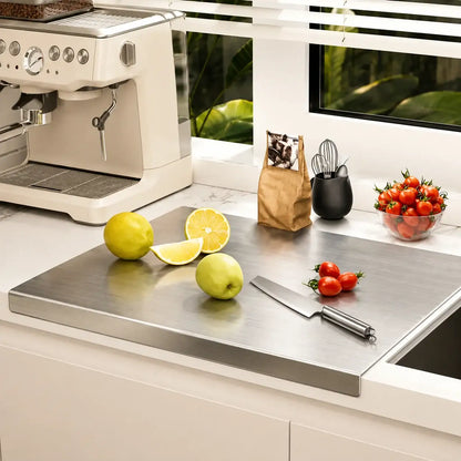 Stainless Steel CounterTop Non-Slip Double Sided Cutting Board